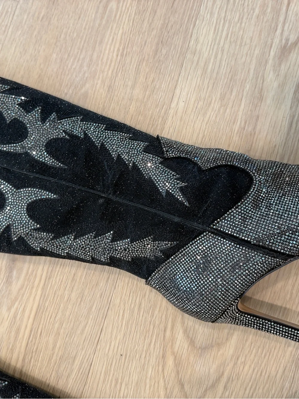 KatyannaTwo Over-the-Knee Rhinestone Embellished Western Dress Boots